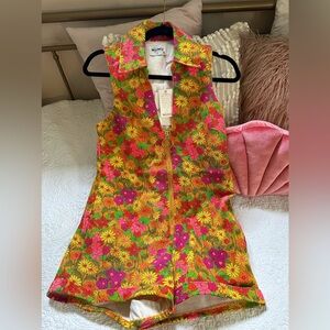 Show Me Your MuMu - Floral Reno Romper Size S - NWT